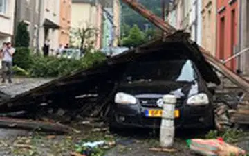  لحظات ترسناک گردباد در لوکزامبورگ