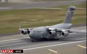 فیلمی از لحظه سقوط هواپیما 