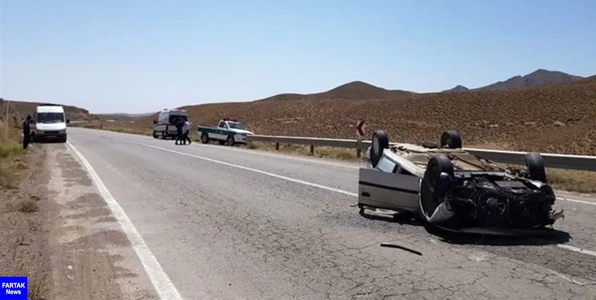 تصادف در جاده‌ای زنجان ۴ نفر را مصدوم کرد