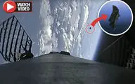 عبور ماهواره جاسوسی فرازمینی‌ها از کنار راکت فالکن ۹! +فیلم 