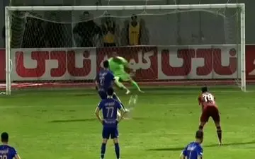 گل اول استقلال به نساجی + ویدئو