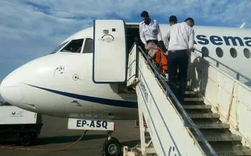 نجات مسافر پرواز مشهد - نوشهر با اقدام به موقع اورژانس + عکس 