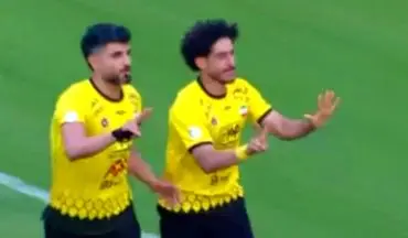گل اول سپاهان به مس رفسنجان + ویدئو