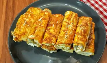 طرز تهیه بورک اسفناج و پنیر| یه لقمه خوشمزه و سالم 