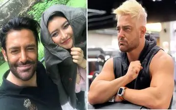 دسته گل عروس شیک و خاص آیسان در مراسم عروسی با محمدرضا گلزار