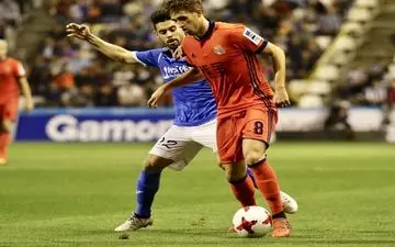  برتری رئال سوسیداد در خانه تیم دسته‌سومی 