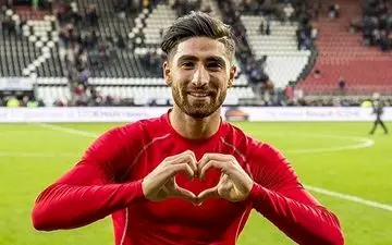 تبریک ولنتاین باشگاه هلندی با تصویری از جهانبخش 