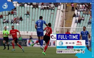 خلاصه بازی تراکتور 0 - استقلال 0 | فیلم