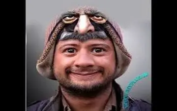 تیپ و ژست عجیب علی صادقی با یک طوطی