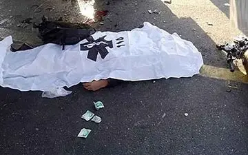 جان باختن موتورسوار ۱۳ ساله دربابل