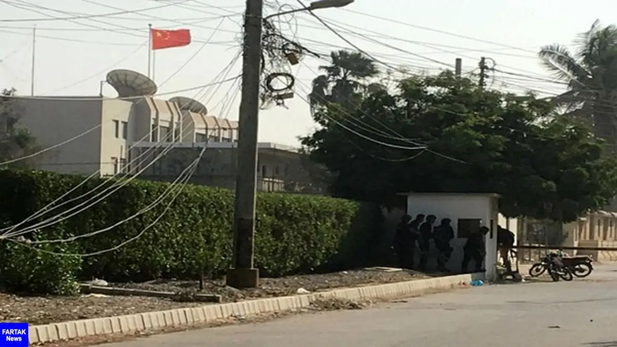 کنسولگری چین در بندر کراچی هدف حمله قرار گرفت