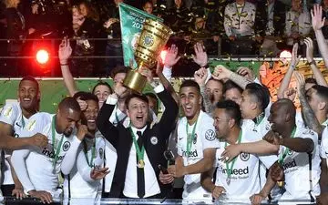 جشن قهرمانی شاگردان کواچ در جام حذفی پس از شکست بایرن مونیخ
