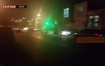 هم اکنون غرب تهران مردم به خیابان‌ها آمده‌اند + فیلم