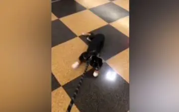 سگ‌ آزاری دختر رضا پهلوی +فیلم 