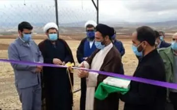 افتتاح پروژه درختکاری با فناوری واترباکس در امامزاده حسین‌ (ع) شهرستان سنقر 