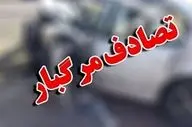  برخورد مرگبار پژو با تریلی، جان دو نفر را گرفت