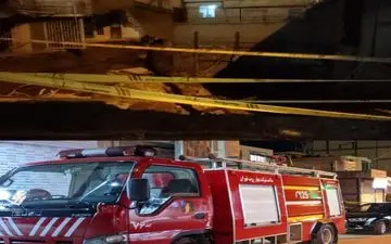 ریزش ساختمانی در پردیس کرمانشاه بر اثر گودبرداری غیر‌اصولی