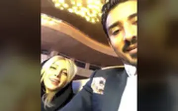 رضا قوچان نژاد و همسرش در کنسرت علی زندوکیلی