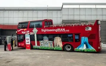 نخستین اتوبوس بدون سقف در تهران رونمایی شد + عکس