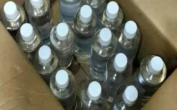 کشف 917 بطری الکل غیربهداشتی در کنگاور 