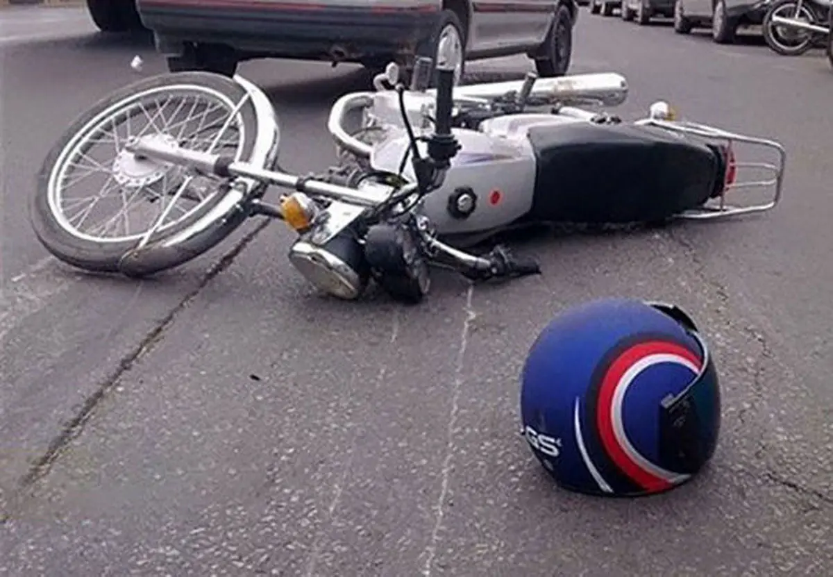 مرگ دردناک دو سرنشین موتورسیکلت در برخورد با اتوبوس 