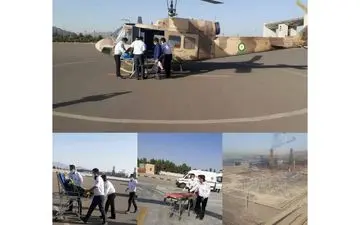 اورژانس هوایی ناجی جان بیمار سکته ای شد