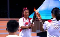 مراسم روشن کردن مشعل المپیک توکیو 2020 + فیلم