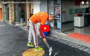 میلیونری که آشغال جمع می کند! +فیلم 