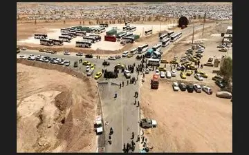 جابجایی ۲۶ هزار زائر اربعین حسینی از مرز خسروی با ناوگان حمل‌ و نقل عمومی