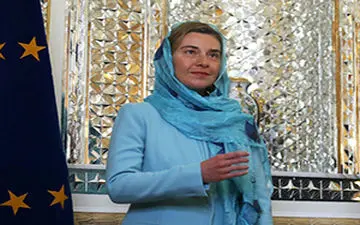 موگرینی در پاسخ به سوال یک خبرنگار: ان‌شاءالله