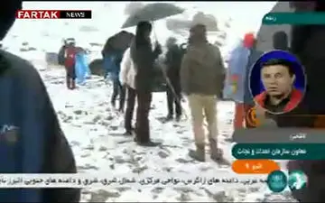 توقف انتقال پیکرهای جانباختگان سقوط هواپیما + فیلم