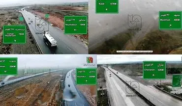 برخی از جاده‌های خراسان رضوی مه آلود و بارانی است