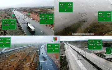 برخی از جاده‌های خراسان رضوی مه آلود و بارانی است