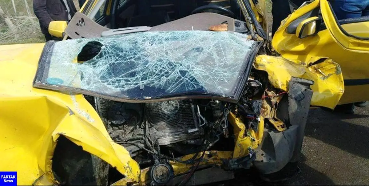 یک کشته و ۴ مجروح در تصادف سواری با کامیون