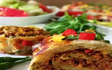 رولت سیب زمینی| این غذا فوق العاده س!