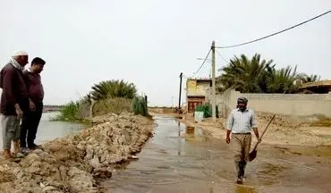 شرایط سیلاب اروندکنار تحت کنترل است/ترمیم بندهای خاکی در روستاها