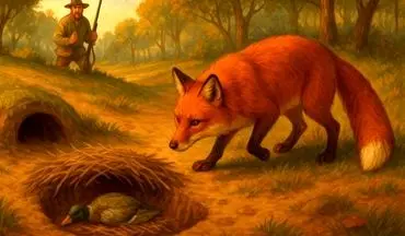 سودای پوست روباه و از دست دادن جان: حکایتِ عاقبتِ حرص و بی‌احتیاطی