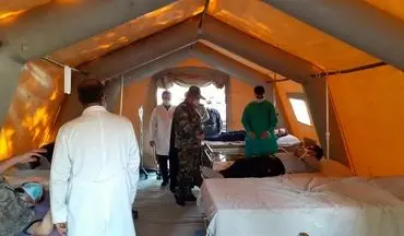 افتتاح بیمارستان صحرایی درکرمانشاه