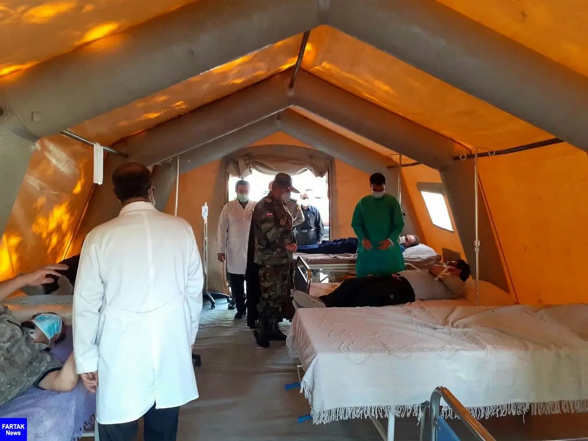 افتتاح بیمارستان صحرایی درکرمانشاه