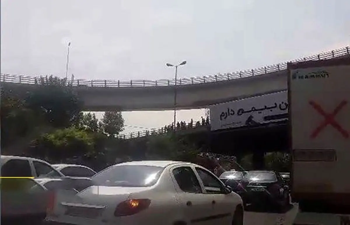 ماجرای خودکشی یک تهرانی روی پل همت به خیر گذشت / ظهر امروز رخ داد +عکس