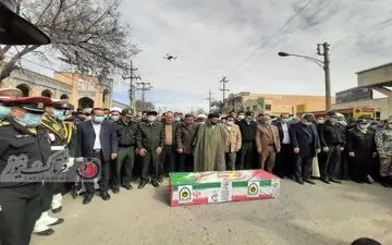 گزارش تصویری/تشییع پیکر مدافع امنیت در کرمانشاه
