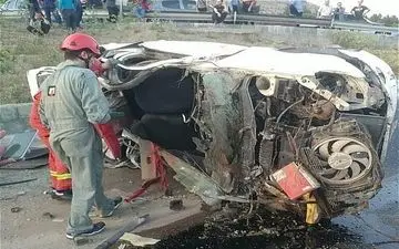 تصادف مرگبار مقابل دانشگاه پلیس + عکس