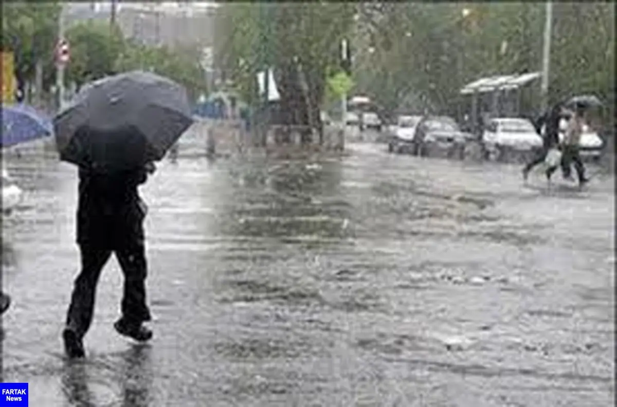  پیش بینی بارش شدید باران در ۹ استان کشور