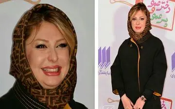 تیپ متفاوت نیوشا ضیغمی دیشب در یک مراسم