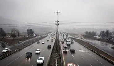  ترافیک در آزادراه کرج-تهران سنگین است