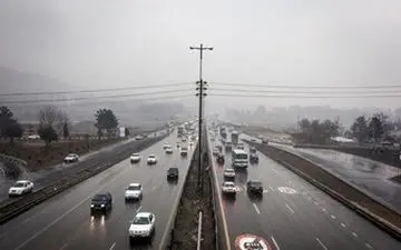  ترافیک در آزادراه کرج-تهران سنگین است