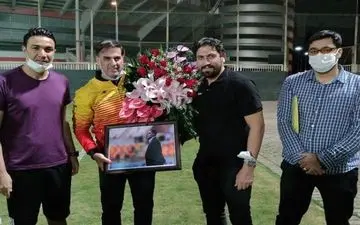 تقدیر از سعید آذری در تمرین فولاد