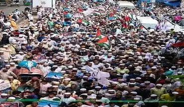 تظاهرات گسترده ضدصهیونیستی مردم بنگلادش