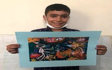 دو عضو کانون استان کرمانشاه، رتبه اول نقاشی یونیسف را کسب کردند