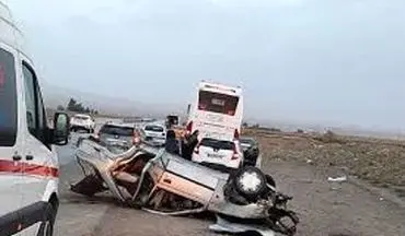 برخورد وحشتناک پژو با گاردریل مرگبار شد 